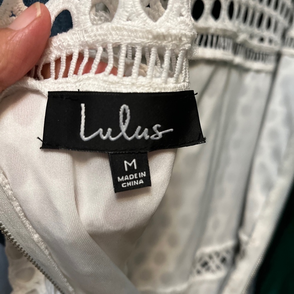 NWT Lulu's Dawn Of Luv Perfection White Lace Dress - Picture 5 of 13